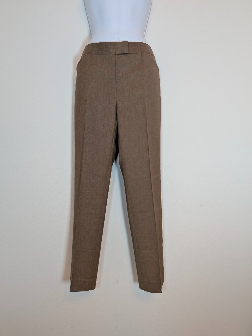 Lafayette 148 New York Irving Stretch Wool Blend Pants in Toast 6